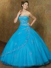 Ball Gown Sweetheart Satin Floor-length Beading Quinceanera Dresses #02015835