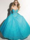 Ball Gown Sweetheart Satin Floor-length Beading Prom Dresses #02015891