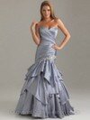 Trumpet/Mermaid Sweetheart Taffeta Floor-length Appliques Lace Prom dresses #02015951
