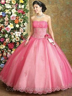 Vintage Sweetheart Beading and Flower(s) Tulle Taffeta Ball Gown Prom Dresses #02015952
