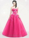 Ball Gown Sweetheart Satin Floor-length Beading Prom Dresses #02015972