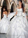 Ball Gown Halter Taffeta Floor-length Beading Quinceanera Dresses #02015982