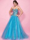 Ball Gown Sweetheart Tulle Taffeta Floor-length Ruffles Prom Dresses #02015768