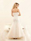 Ivory Fashion Sweetheart Trumpet/Mermaid Lace Tulle with Beading Prom Dress #02060534