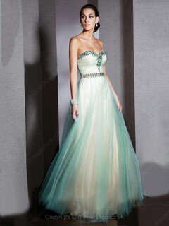 Vintage Multi Colours Tulle Sweetheart Crystal Detailing Princess Prom Dresses #02060548