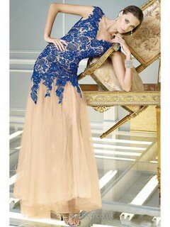 Different Champagne Tulle with Lace Sweep Train Backless V-neck Prom Dresses #02060584