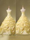 Ball Gown Sweetheart Taffeta Floor-length Beading Prom Dresses #02016897