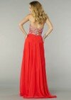 A-line Red Chiffon with Beading Sweetheart Exclusive Prom Dress #02016974