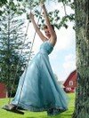 A-line Strapless Chiffon Floor-length Beading Prom Dresses #02018130