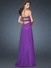 Sheath/Column Latest Grape Chiffon with Beading Sweetheart Prom Dresses #02011767