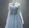 Princess Square Neckline Tulle Floor-length Beading Evening Dresses #02018037