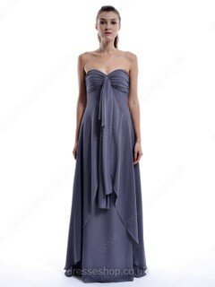 A-line Sweetheart Chiffon Floor-length Sleeveless Bridesmaid Dresses #01012432
