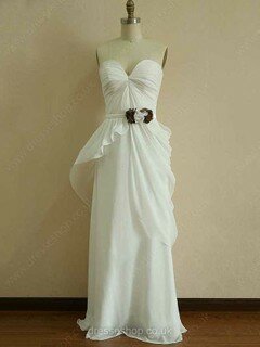 Princess Sweetheart Chiffon Floor-length Sleeveless Bridesmaid Dresses #01012453