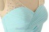 A-line V-neck Chiffon Tulle Floor-length Sleeveless Bridesmaid Dresses #01012460