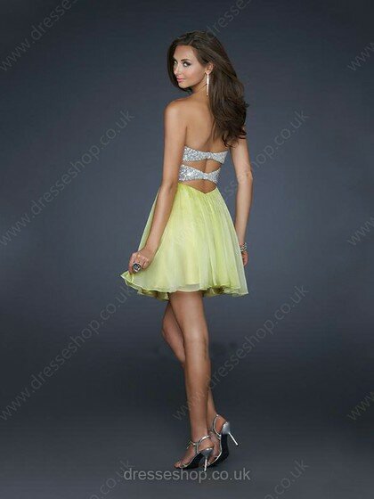 Short/Mini Lilac Chiffon with Ruffles Wholesale Empire Prom Dress #02041952