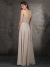 Modest A-line Chiffon with Sashes/Ribbons One Shoulder Bridesmaid Dresses #DS01012634