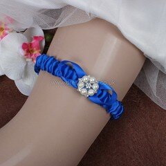 Satin Garters with Crystal/Imitation Pearls #DS03090063