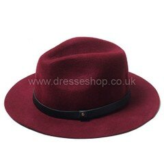 Black Wool Bowler/Cloche Hat #DS03100069