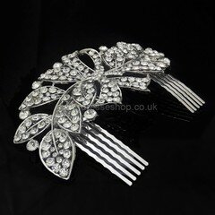 Silver Alloy Combs & Barrettes #DS03020227