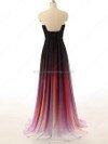 Strapless Multi Colours Chiffon Sweep Train Sashes / Ribbons Famous Prom Dress #DS020101208