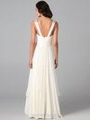 Promotion Sheath/Column V-neck Chiffon with Beading Ivory Prom Dress #02060244