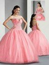 Ball Gown Sweetheart Tulle Floor-length Beading Quinceanera Dresses #02071725