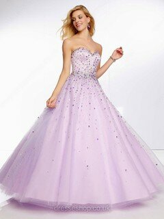 Red Tulle Floor-length Crystal Detailing Ball Gown Quinceanera Dress #02071888