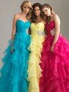 Daffodil Sweetheart Organza Beading Princess Best Prom Dresses #02011931