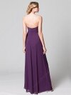 Empire Chiffon Ruched Purple Promotion Ankle-length Bridesmaid Dresses #01011654