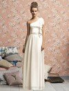 A-line One Shoulder Chiffon Floor-length Cascading Ruffles Bridesmaid Dresses #01011866