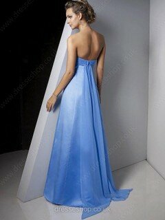 Unique Strapless Chiffon Satin Ruched A-line Bridesmaid Dresses #01012006