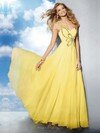 A-line One Shoulder Chiffon Ankle-length Beading Prom Dresses #02010070