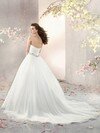 Chapel Train Great Tulle Beading White Ball Gown Wedding Dress #00016628