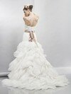 Different Sweetheart Ivory Organza Tiered Trumpet/Mermaid Wedding Dress #00016843