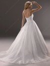 Princess Sweetheart White Organza Appliques Lace Hot Wedding Dresses #00020378