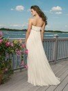 Different Floor-length Sweetheart Ivory Chiffon Pleats Wedding Dresses #00016037