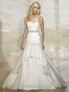 Princess Sweetheart Taffeta Sweep Train Beading Wedding Dresses #00016763