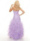 Trumpet/Mermaid Lavender Sweetheart Organza Split Front Exclusive Prom Dress #02011648