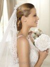 Latest Trumpet/Mermaid Scoop Neck Tulle Appliques Lace Ivory Wedding Dress #00018034