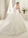 Ball Gown Strapless Tulle Sweep Train Appliques Wedding Dresses #00018059