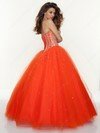 Sweetheart Orange Tulle Beading Lace-up Amazing Ball Gown Prom Dresses #02011654
