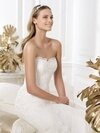 Modest Trumpet/Mermaid Ivory Tulle Beading Sweetheart Wedding Dresses #00020248