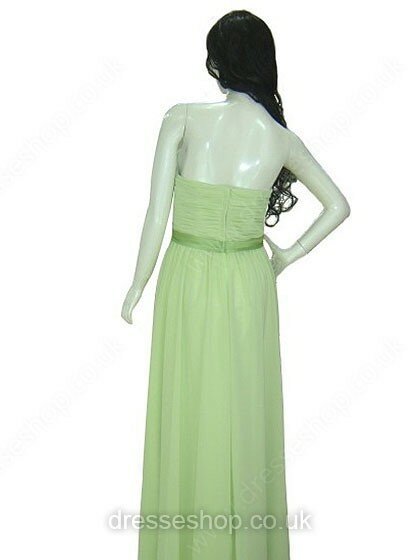 Sweetheart Chiffon with Sashes/Ribbons A-line Sage Wholesale Prom Dress #02013378