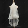 One-tier Tulle Elbow Wedding Veils with Lace Applique Edge #03010029