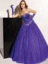 Ball Gown Sweetheart Tulle Floor-length Sleeveless Beading Prom Dresses #02013450