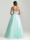 Princess Tulle Beading Sweetheart Pretty Light Sky Blue Prom Dresses #02014539