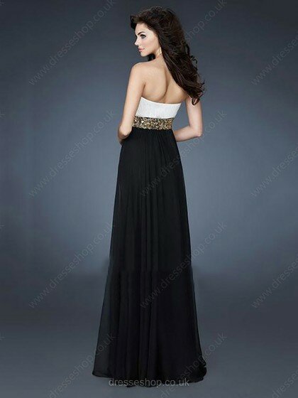 Multi Colours Chiffon Sweetheart Beading Floor-length Sparkly Prom Dresses #02014717