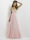 Empire Sweetheart Chiffon Floor-length Rhinestone Prom Dresses #02014783
