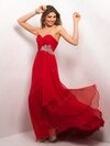 Empire Sweetheart Chiffon Floor-length Sleeveless Beading Prom Dresses #02011697
