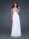 Famous V-neck Straps Chiffon with Sequins A-line Open Back Prom Dresses #02014798